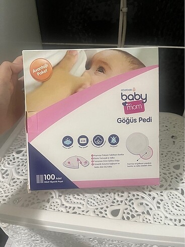 E bebek-baby mom Göğüs pedi (100?lü)