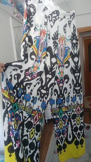 yuksek bel bol paca pantalon