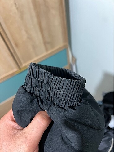 s Beden siyah Renk Erkek Şişme Mont Kaban Oversize Bershka