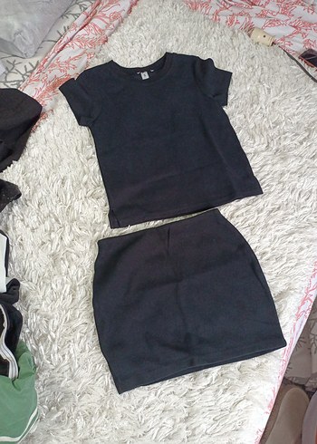 Zara Siyah Kısa Kollu Takım