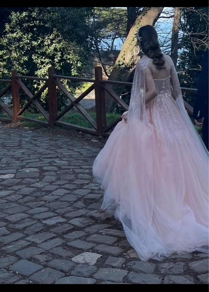 Nişan elbisesi tül - Görsel 5