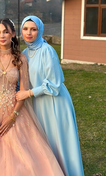 s Beden Bebe mavisi nişan düğün kına elbisesi