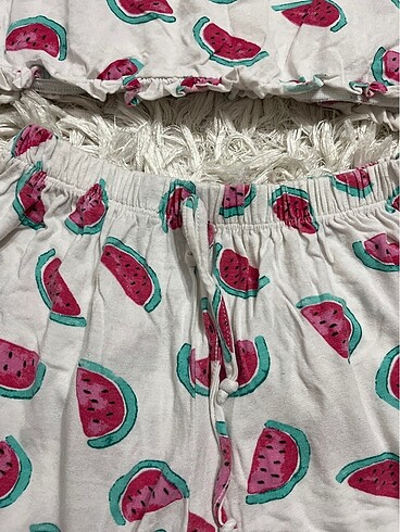 s Beden pembe Renk Şortlu pijama takımı