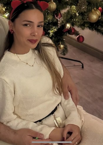 Beyaz Yüksek Yakalı Rahat Kadın Kazak - Görsel 7