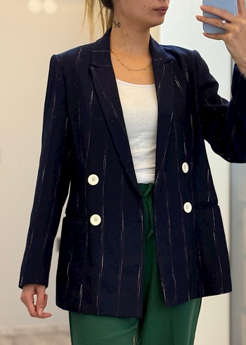 Blazer lacivert ceket - Görsel 5