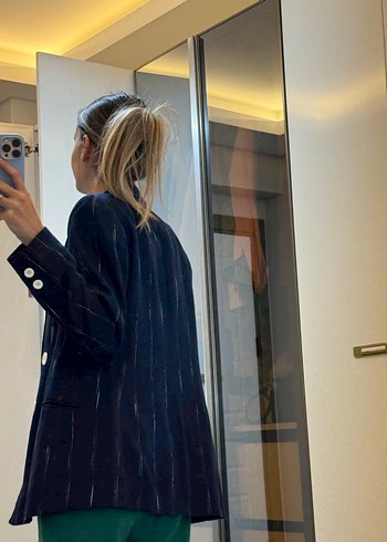 Blazer lacivert ceket - Görsel 3