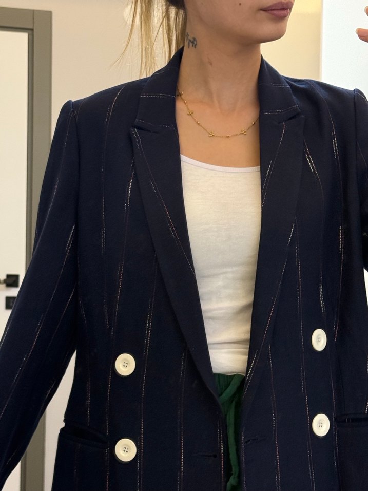 Blazer lacivert ceket - Görsel 4