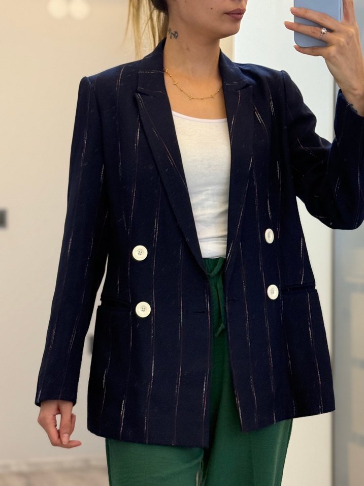 Blazer lacivert ceket - Görsel 5