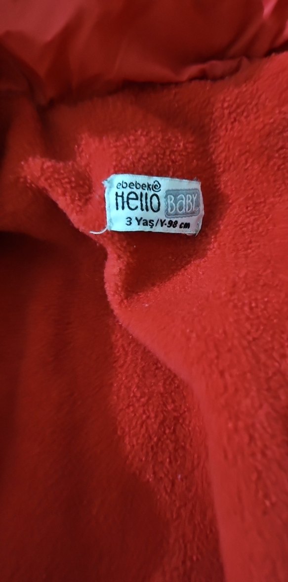 Kırmızı Çocuk Mont - Görsel 2