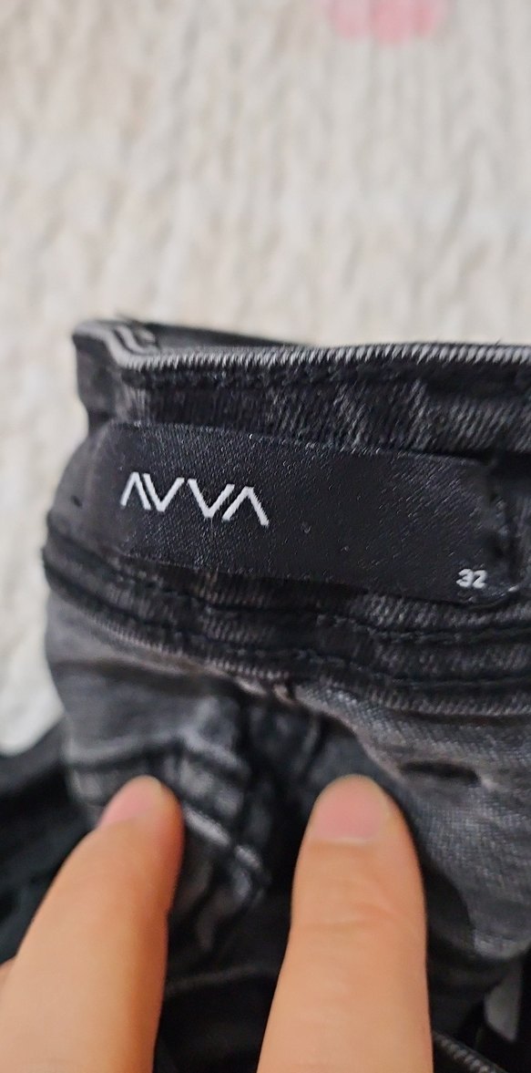 Gri Siyah Bağlamalı Desenli Erkek Kot Pantolon - Görsel 3