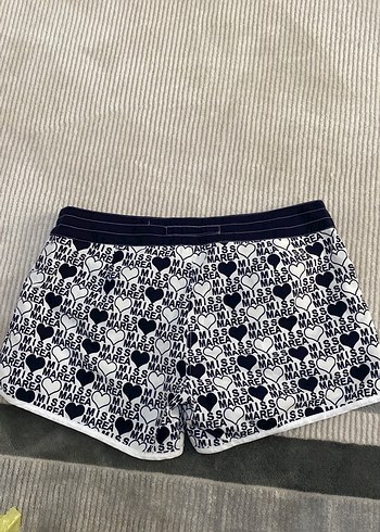 Düğmeli Baskılı Mini Şort - Görsel 3