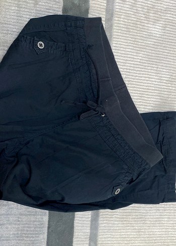 Kemerli Lacivert Kadın Denim Pantolon - Görsel 2