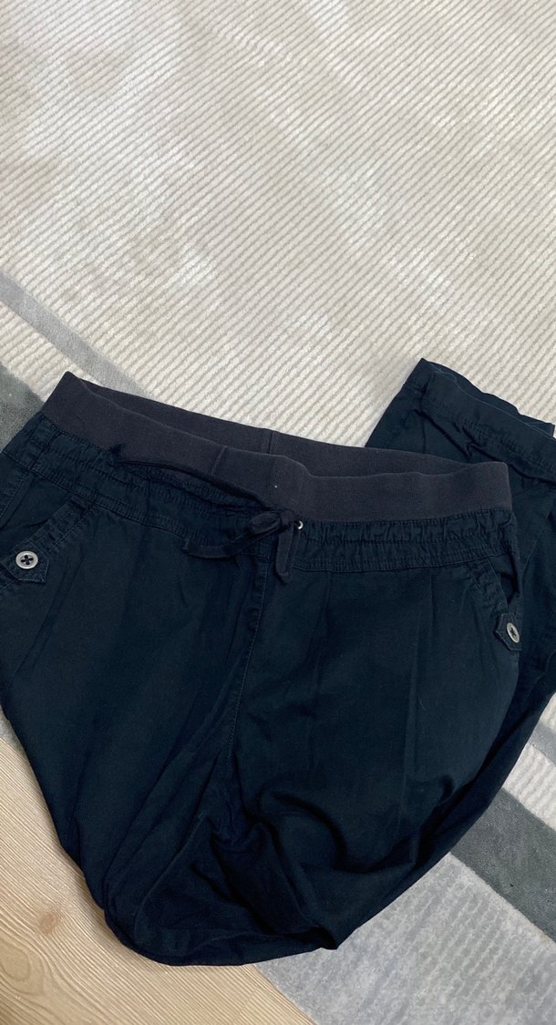 Kemerli Lacivert Kadın Denim Pantolon - Görsel 4