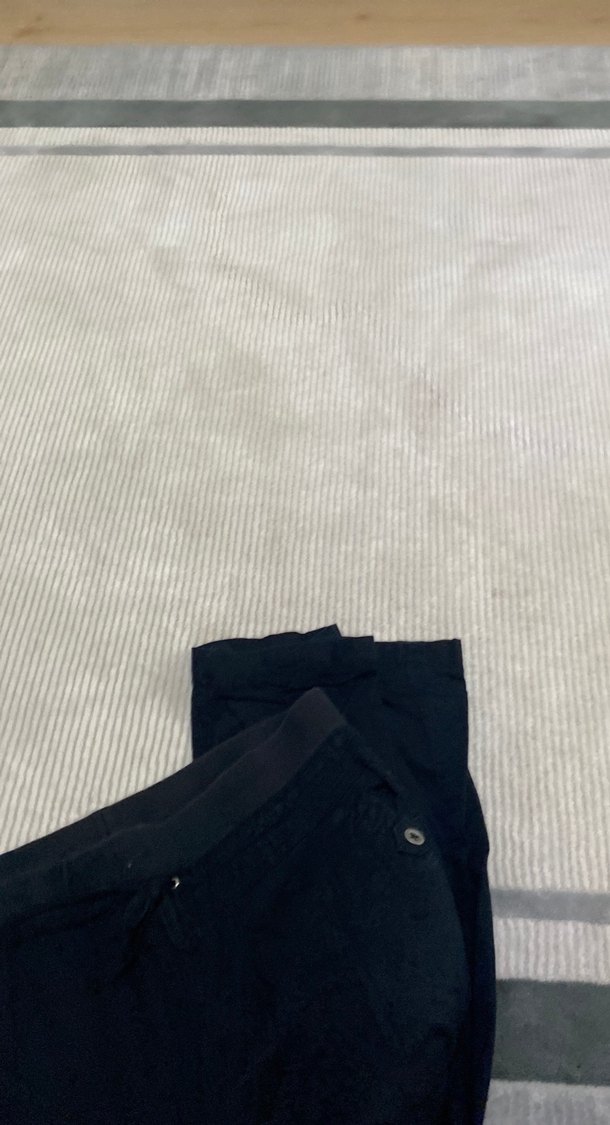 Kemerli Lacivert Kadın Denim Pantolon - Görsel 5