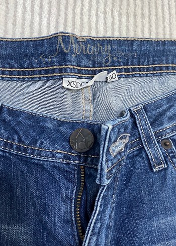 Kadın Mavi Kısa Denim Şort - Görsel 2