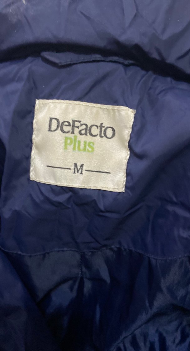 Kemerli Lacivert Kadın Mont - Görsel 4