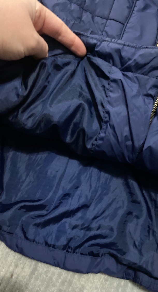 Kemerli Lacivert Kadın Mont - Görsel 3