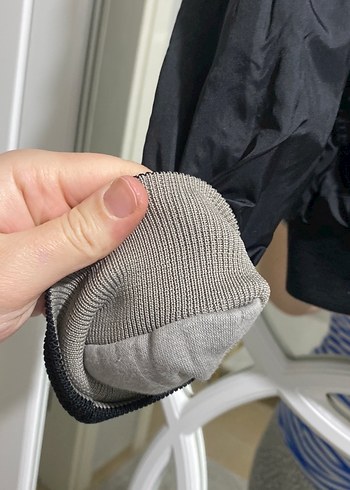 Siyah Fermuarlı Street Style Kadın Ceket - Görsel 3