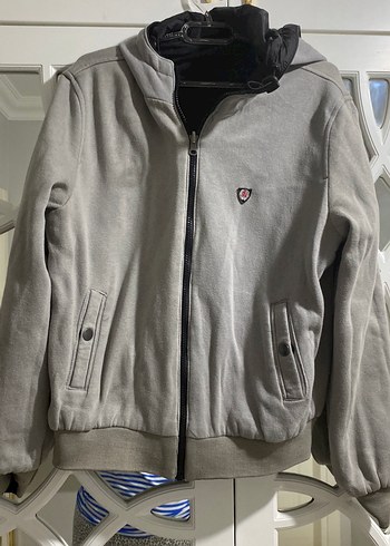 Siyah Fermuarlı Street Style Kadın Ceket - Görsel 7