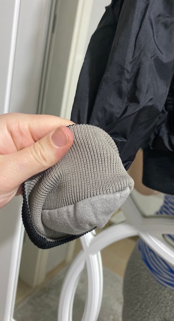 Siyah Fermuarlı Street Style Kadın Ceket - Görsel 3