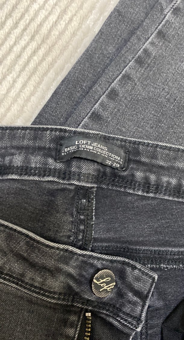 Gri Normal Boy Kadın Denim Pantolon - Görsel 2