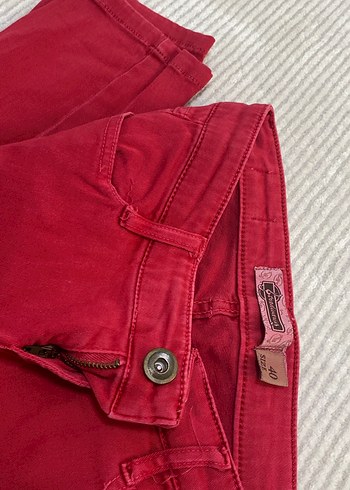 Kırmızı Kadın Kumaş Pantolon - Görsel 2