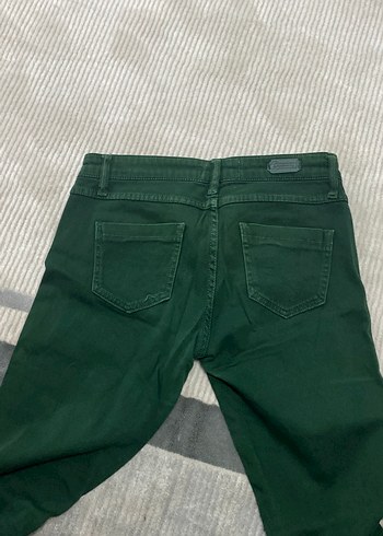 Kadın Koyu Yeşil Skinny Pantolon - Görsel 3