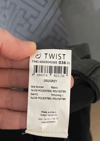 Gri Kadın Fermuarlı Midi Ceket - Görsel 5