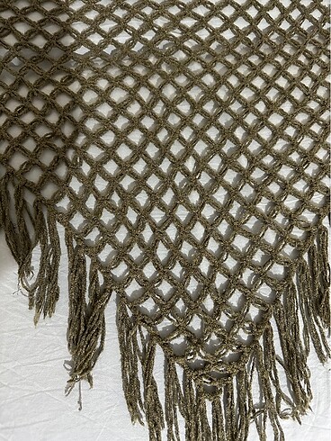 Gri üçgen omuz şalı #şal #omuzşalı - Görsel 5