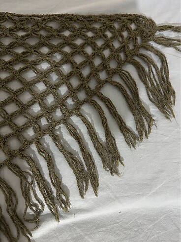 Gri üçgen omuz şalı #şal #omuzşalı - Görsel 7