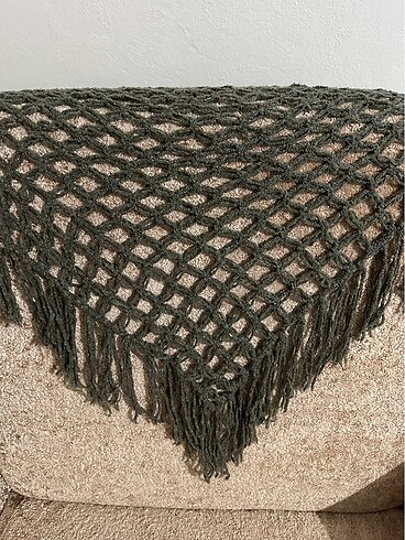 Gri üçgen omuz şalı #şal #omuzşalı - Görsel 8