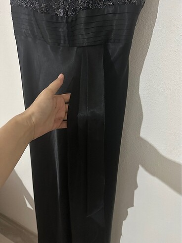 Siyah uzun abiye - Görsel 5