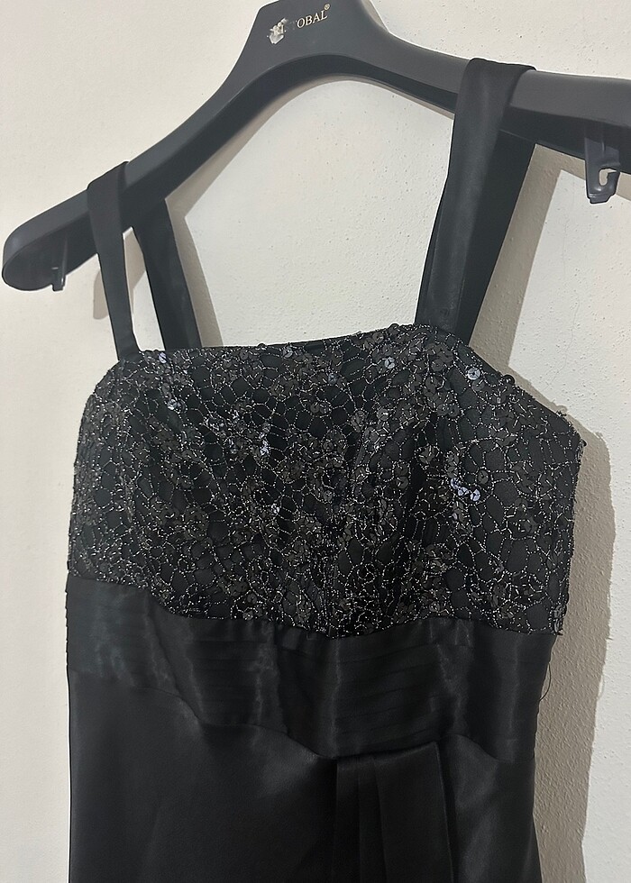 Siyah uzun abiye - Görsel 4