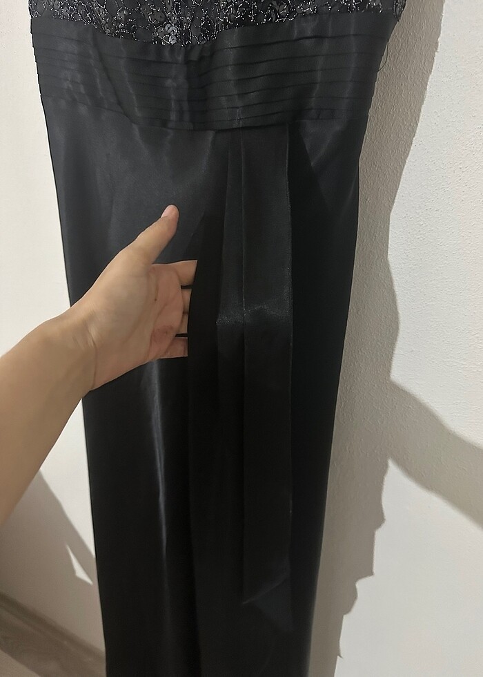 Siyah uzun abiye - Görsel 5