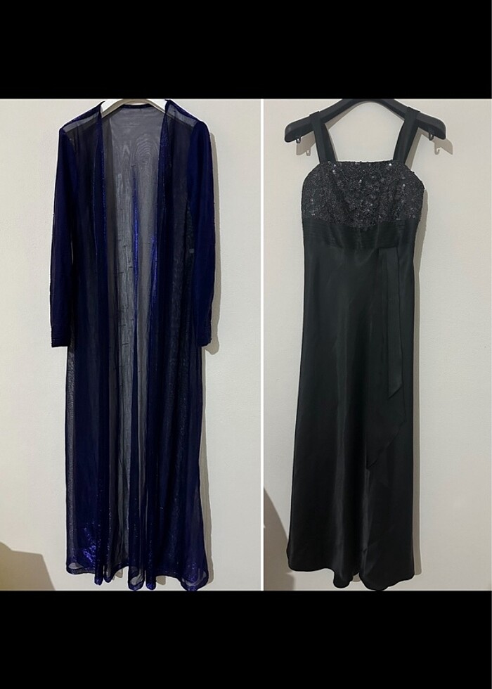 Siyah uzun abiye - Görsel 3