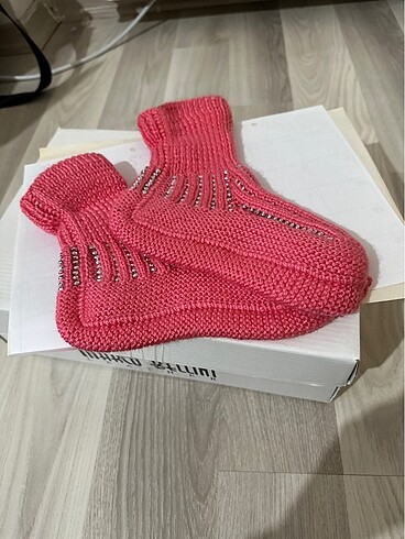 El yapımı şık örgü çorap - Görsel 6