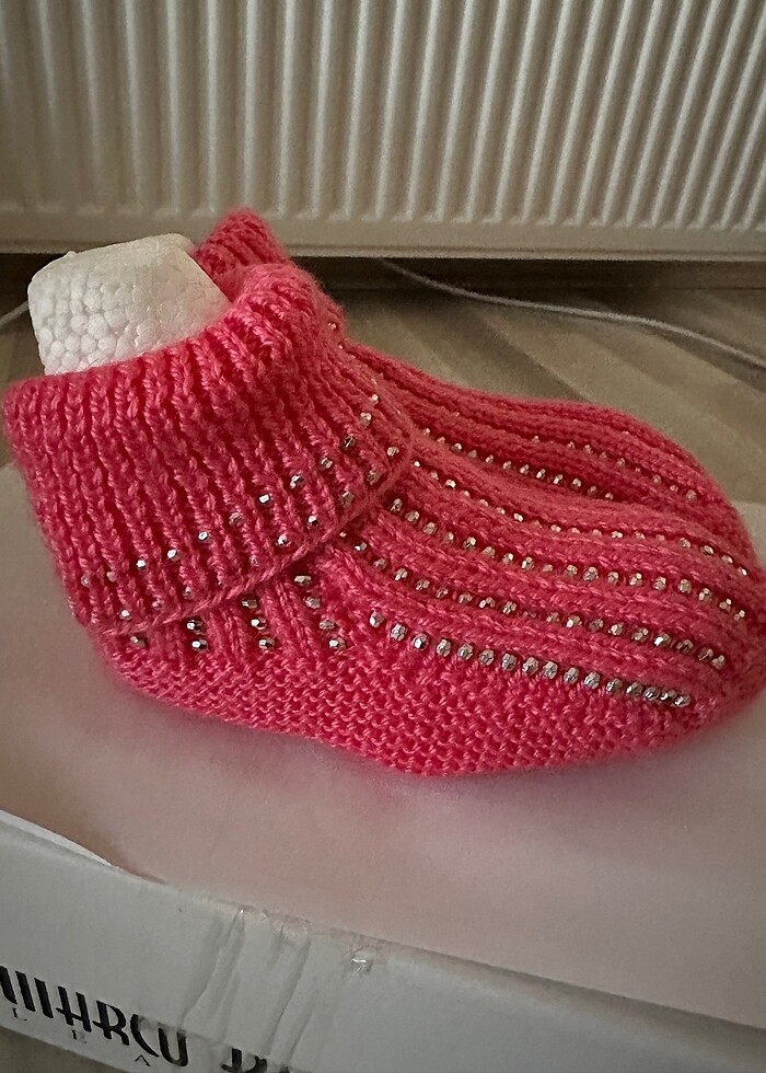 El yapımı şık örgü çorap - Görsel 4