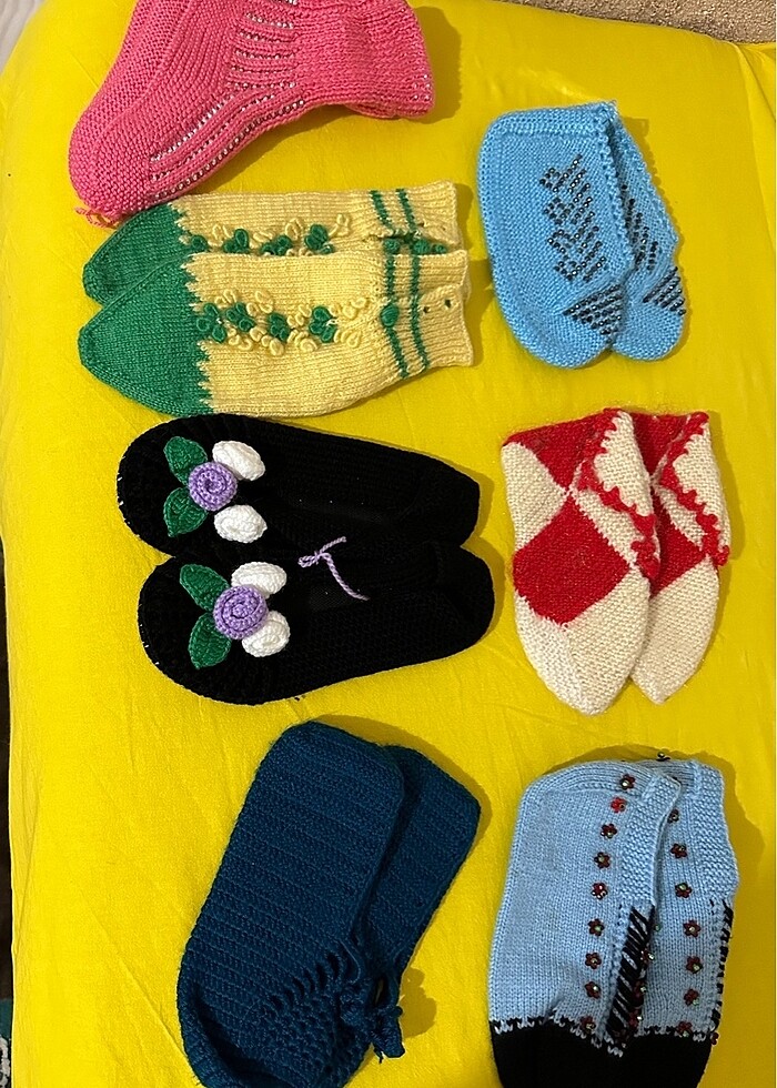 El yapımı şık örgü çorap - Görsel 2