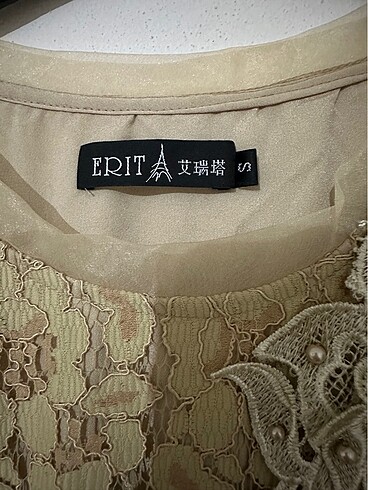 Dantel çiçek detaylı şık abiye - Görsel 8