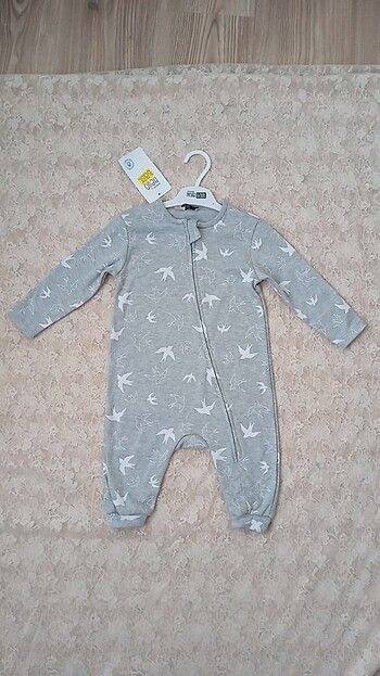 Hellobaby Unisex Patiksiz Tulum Gri 