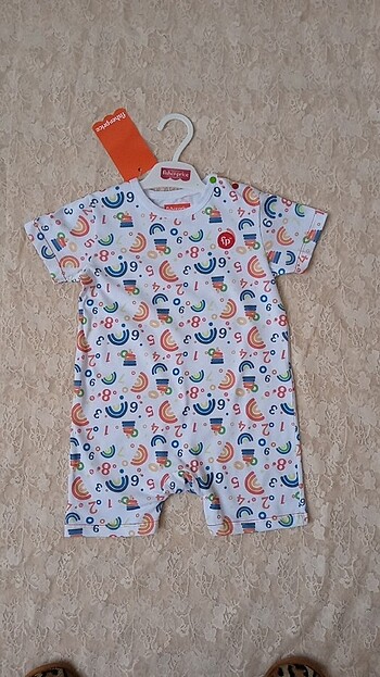 Fisher Price Erkek Bebek Kısa Tulum 