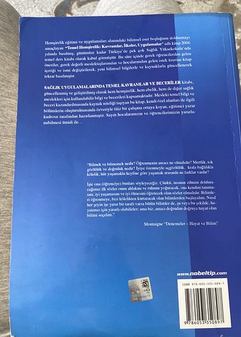  Sağlık Uygulamalarında Temel Kavramlar ve Beceriler
