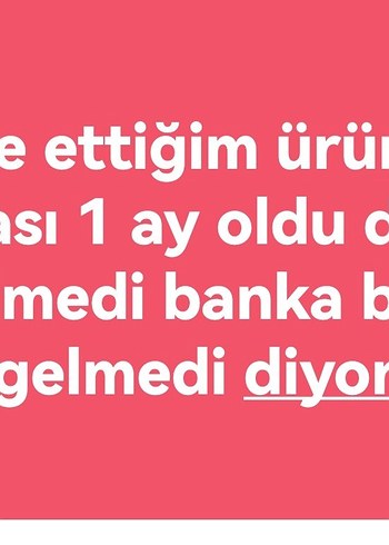 Gardırop iade ettik diyor banka bizde yok diyor