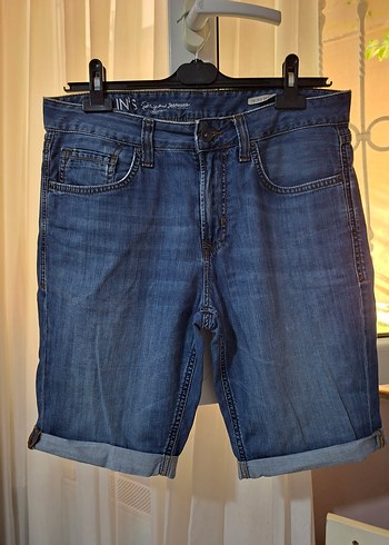 Erkek Lacivert Kot Şort - Görsel 5