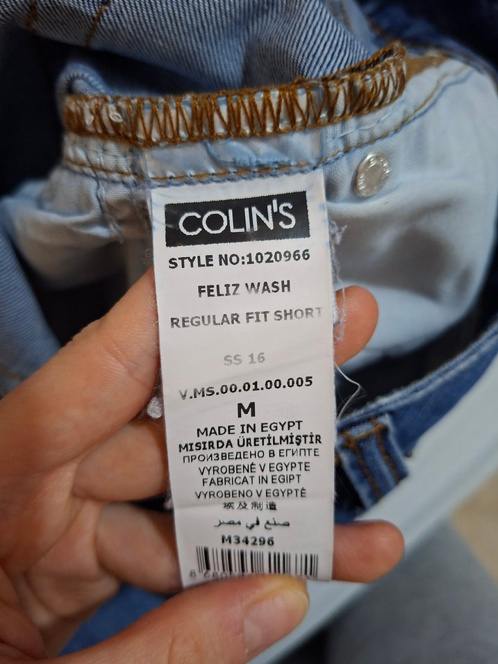 Erkek Lacivert Kot Şort - Görsel 4