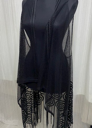 Zara Siklik Ve Zarafet Siyah Transparan Sal