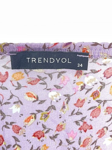 34 Beden mor Renk Trendyol & Milla Kısa Elbise %70 İndirimli.