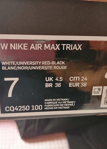 38 Beden Nike air max triax 96