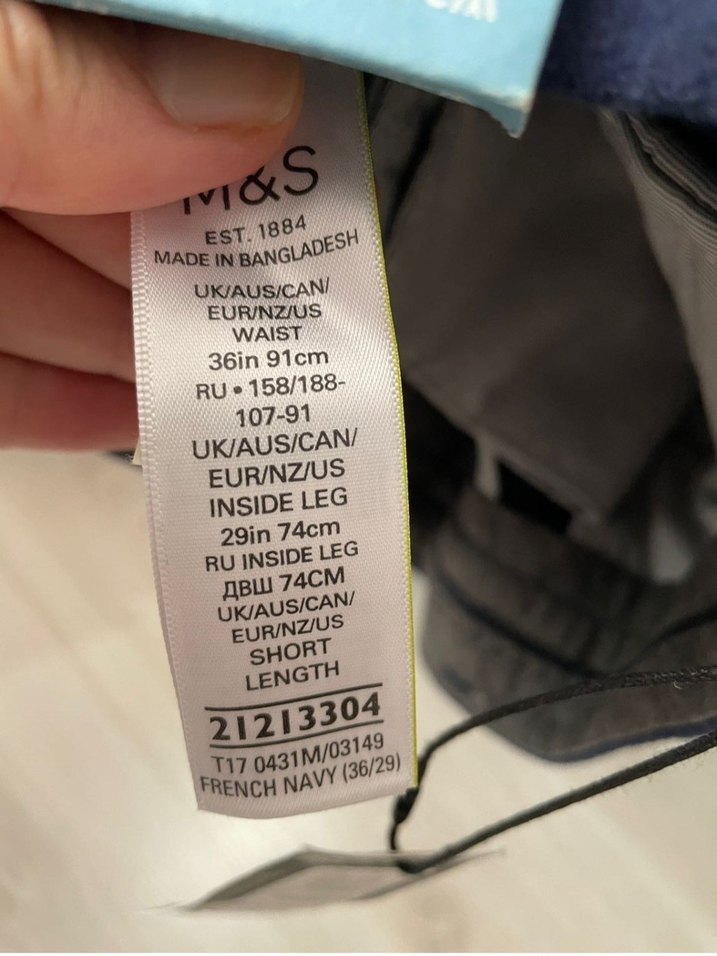 Lacivert Marks and Spencer Kışlık erkek Pantolon — görsel 6/6