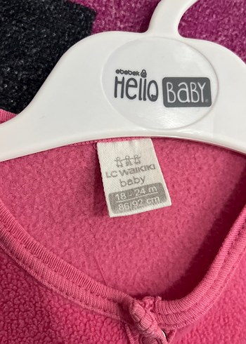 Kız Çocuk Pembe Düğmeli Polar Yelek - Görsel 4